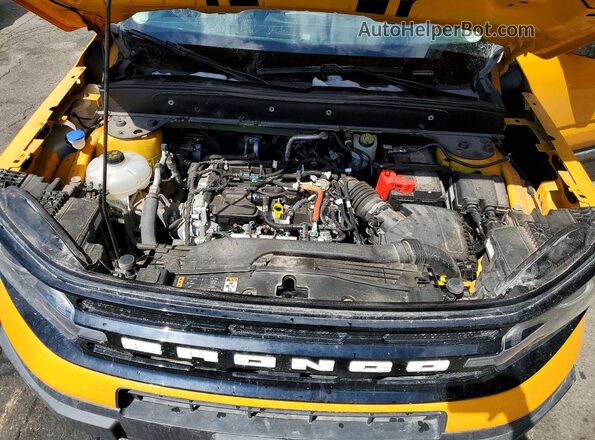 3FMCR9C65PRD00582 2023 FORD BRONCO Желтый Вид задней части салона