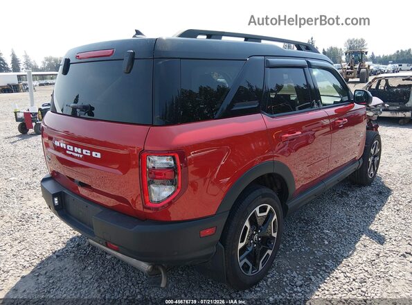 3FMCR9C65RRE07652 2024 FORD BRONCO SPORT Оранжевый Задняя правая четверть