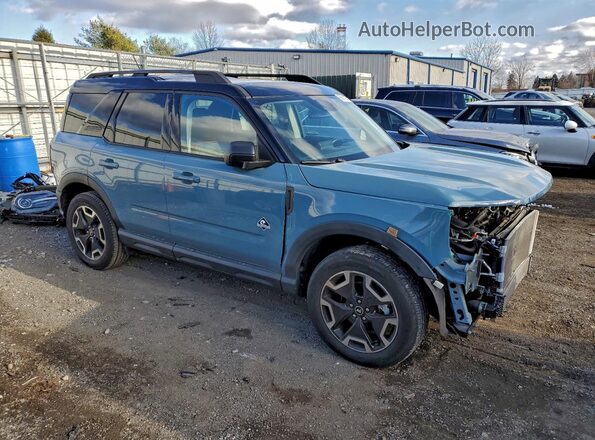 3FMCR9C67MRB05238 2021 FORD BRONCO Синий Передняя правая четверть