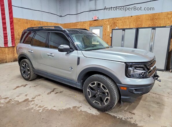 3FMCR9C69MRA35919 2021 FORD BRONCO Серебряный Передняя правая четверть