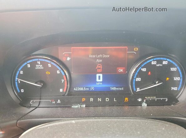 3FMCR9C69PRD79092 2023 FORD BRONCO Blue Instrument cluster view