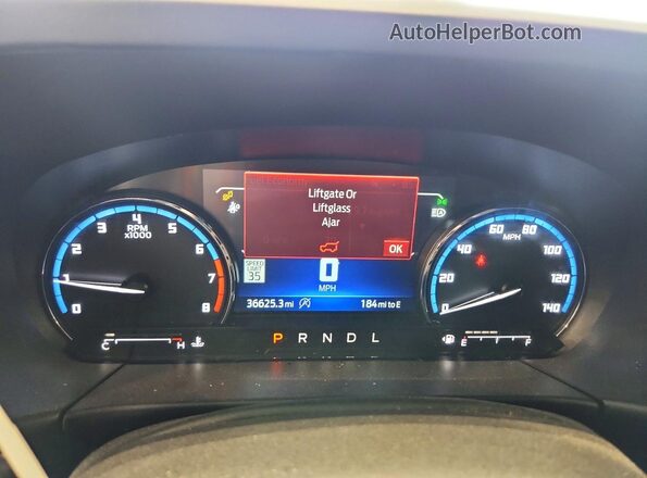 3FMCR9C69PRE07862 2023 FORD BRONCO Белый Вид щитка приборов