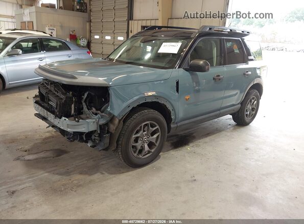 3FMCR9D95MRB07966 2021 FORD BRONCO SPORT Blue Передня ліва чверть