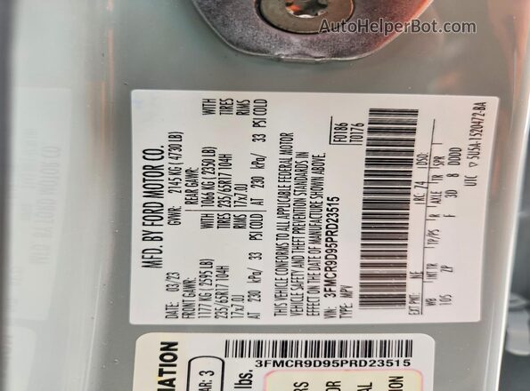 3FMCR9D95PRD23515 2023 FORD BRONCO Green Շարժիչի բաժամունքի տեսք