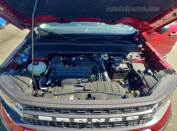 3FMCR9DA1SRF61736 2025 FORD BRONCO Red Շարժիչի բաժամունքի տեսք