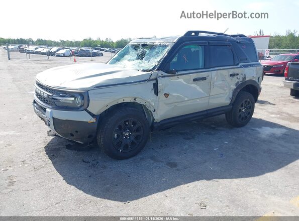 3FMCR9DA7SRF01749 2025 FORD BRONCO SPORT Beige Առջևի ձախ երեք քառորդ տեսարան