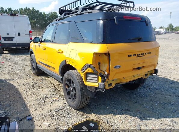 3FMCR9F93MRA50244 2021 FORD BRONCO SPORT Yellow უკანა მარცხენა