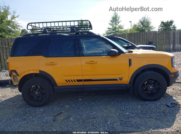 3FMCR9F93MRA50244 2021 FORD BRONCO SPORT Yellow სალონის 360-გრადუსიანი ხედი