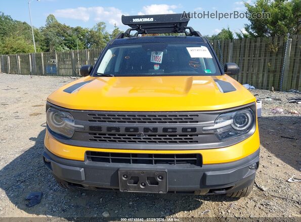 3FMCR9F93MRA50244 2021 FORD BRONCO SPORT Yellow უკანა სალონის ხედი