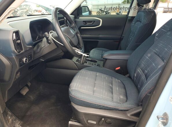 3FMCR9G63PRE20987 2023 FORD BRONCO Blue წინა სალონის ხედი