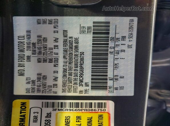 3FMCR9G69PRD86750 2023 FORD BRONCO Two Tone Widok komory silnika