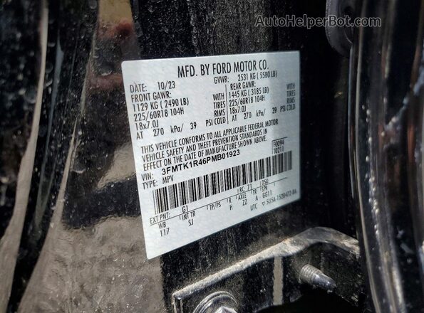 3FMTK1R46PMB01923 2023 FORD MUSTANG Black ძრავის განყოფილების ხედი