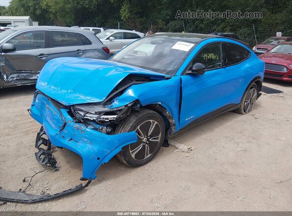 3FMTK3R49PMA69822 2023 FORD MUSTANG MACH-E Blue Առջևի ձախ երեք քառորդ տեսարան