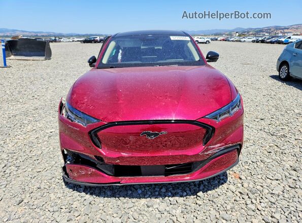 3FMTK3R7XSMA08059 2025 FORD MUSTANG Maroon Դիմացի տեսք