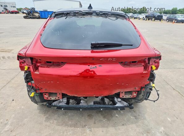 3FMTK3RM4NMA16121 2022 FORD MUSTANG Red უკანა ხედი