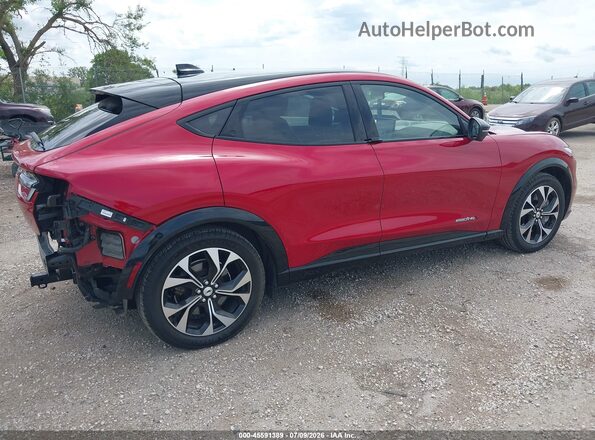 3FMTK3SU0MMA51263 2021 FORD MUSTANG MACH-E Red Задня права чверть