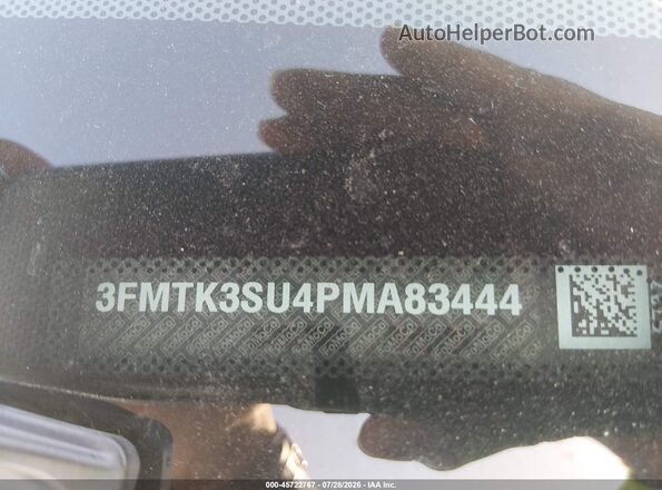 3FMTK3SU4PMA83444 2023 FORD MUSTANG MACH-E Black Engine compartment view