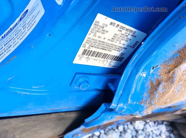 3FMTK3SU5MMA07629 2021 FORD MUSTANG Blue Вид підкапотного простору