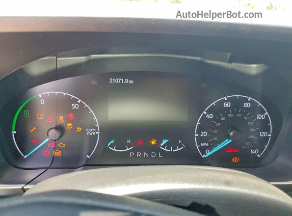 3FTTW8A36RRB56415 2024 FORD MAVERICK Blue Вид щитка приладів