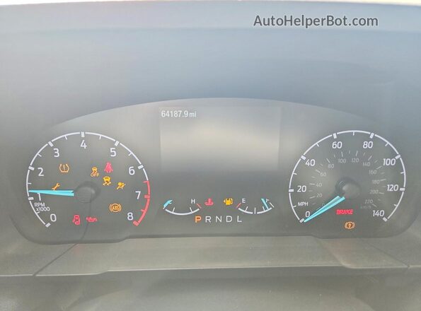 3FTTW8B93RRA27244 2024 FORD MAVERICK Серый Вид щитка приборов