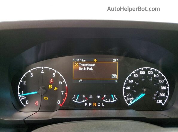 3FTTW8B99RRB68268 2024 FORD MAVERICK White Instrument cluster view