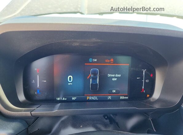 3FTTW8BAXSRA75050 2025 FORD MAVERICK Black Instrument cluster view