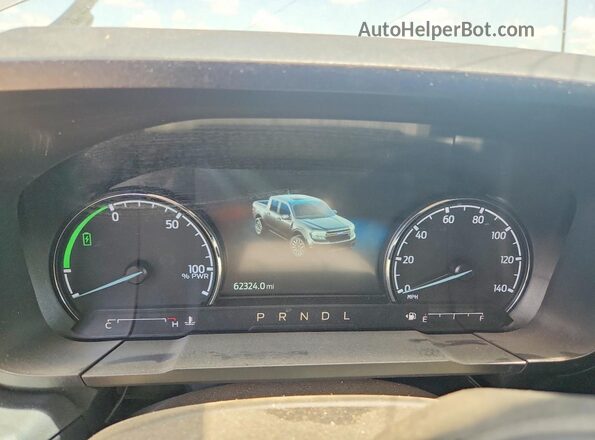 3FTTW8E35PRA44440 2023 FORD MAVERICK Gray Instrument cluster view