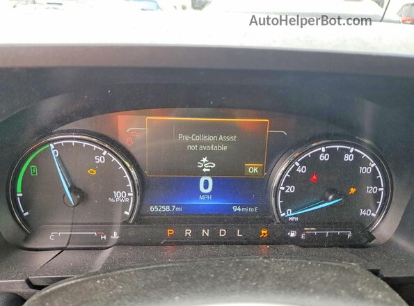 3FTTW8E35PRB04085 2023 FORD MAVERICK Зеленый Вид щитка приборов