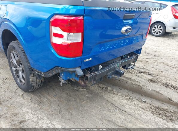 3FTTW8E37NRA27099 2022 FORD MAVERICK Blue Вид спереду