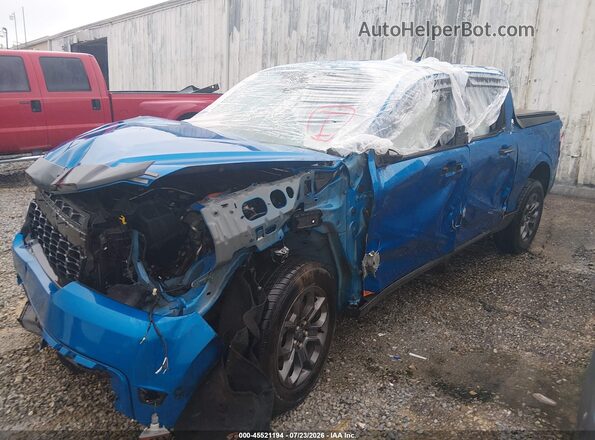 3FTTW8E37NRA56697 2022 FORD MAVERICK Blue Передня ліва чверть