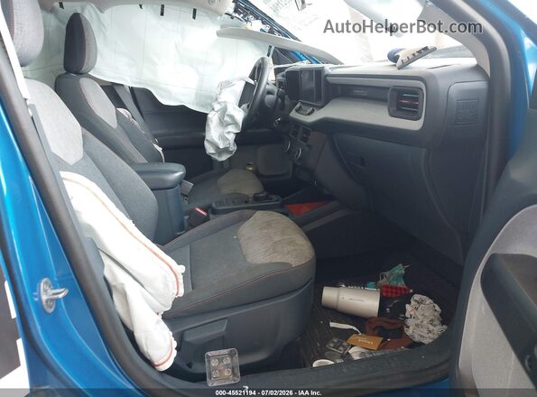 3FTTW8E37NRA56697 2022 FORD MAVERICK Blue Вид салону спереду