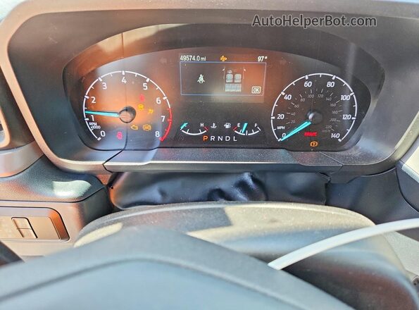 3FTTW8E92PRA52371 2023 FORD MAVERICK Gray Вид щитка приладів