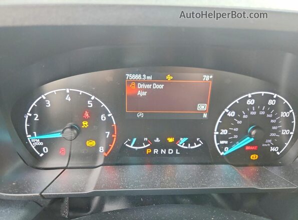 3FTTW8E99NRA54003 2022 FORD MAVERICK Gray Instrument cluster view
