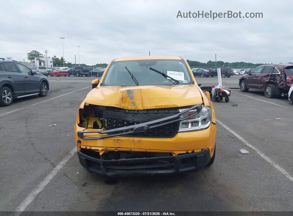 3FTTW8F90NRA11460 2022 FORD MAVERICK Yellow Вид щитка приладів