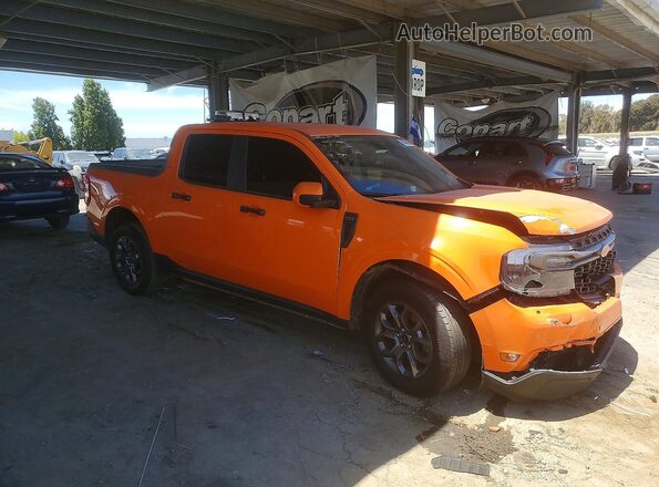 3FTTW8F90NRA46130 2022 FORD MAVERICK Orange Front right
