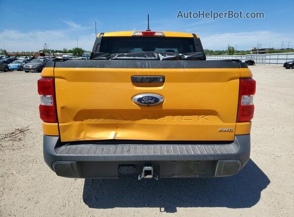 3FTTW8F91NRA05358 2022 FORD MAVERICK Yellow Vista trasera