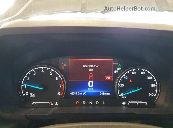 3FTTW8F95NRA05752 2022 FORD MAVERICK Blue Vista del cuadro de instrumentos