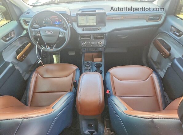 3FTTW8F98NRA43248 2022 FORD MAVERICK White Widok deski rozdzielczej