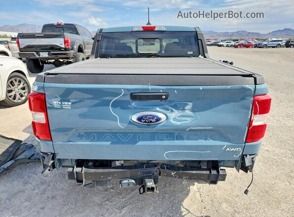 3FTTW8F98NRB05084 2022 FORD MAVERICK Blue Vista trasera