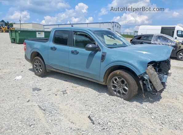 3FTTW8F99NRA77439 2022 FORD MAVERICK Blue Delantero derecho