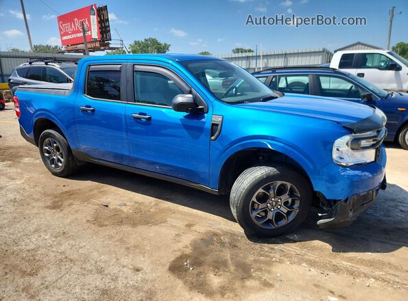 3FTTW8F99NRA83239 2022 FORD MAVERICK Blue Передня права чверть