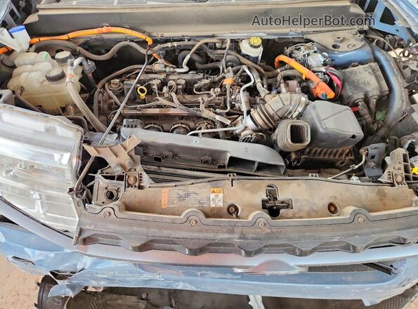 3FTTW8H32RRA02483 2024 FORD MAVERICK Blue Widok wnętrza z tyłu