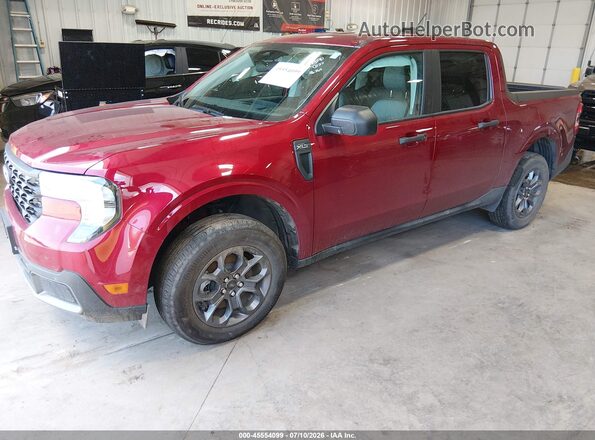 3FTTW8J35SRB28367 2025 FORD MAVERICK Красный Передняя левая четверть
