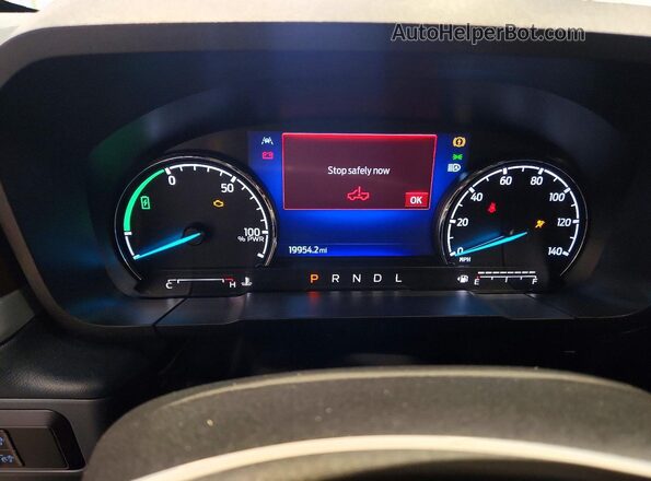 3FTTW8M34RRA35894 2024 FORD MAVERICK Blue Instrument cluster view