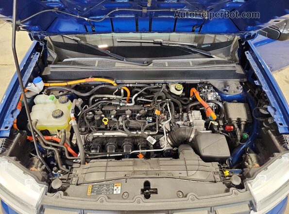 3FTTW8M34RRA35894 2024 FORD MAVERICK Blue Rear interior view