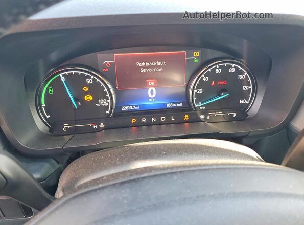 3FTTW8M34RRB32948 2024 FORD MAVERICK Gray Instrument cluster view