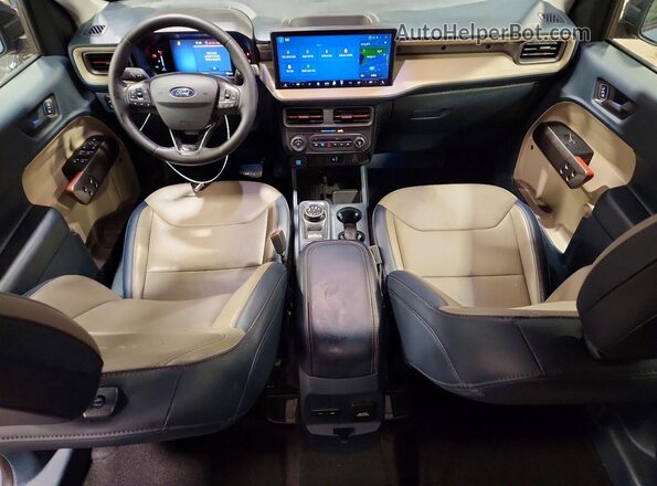 3FTTW8S32SRB29376 2025 FORD MAVERICK Blue Widok deski rozdzielczej