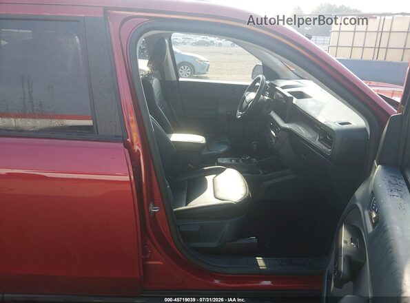 3FTTW8S34SRB28505 2025 FORD MAVERICK Red Widok wnętrza z przodu