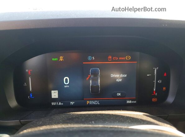 3FTTW8S39SRB32355 2025 FORD MAVERICK Green ხელსაწყოთა პანელის ხედი