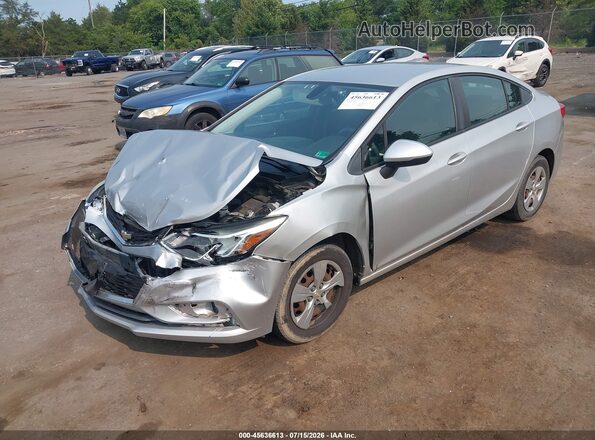 3G1BC5SM8HS519825 2017 CHEVROLET CRUZE Silver Առջևի ձախ երեք քառորդ տեսարան